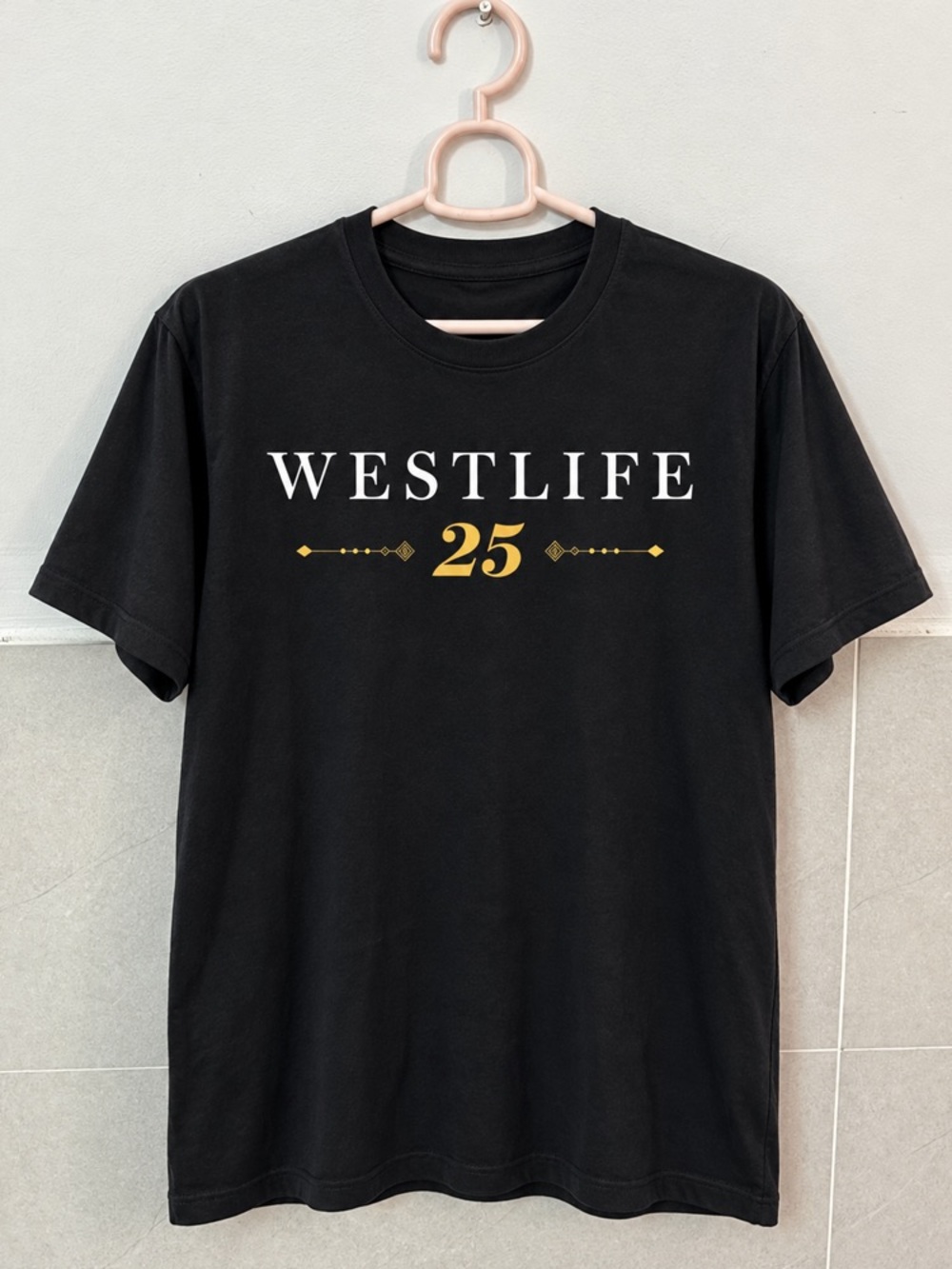 Two Sided Westlife 25th Anniversary Tour 2026 Black T-Shirt